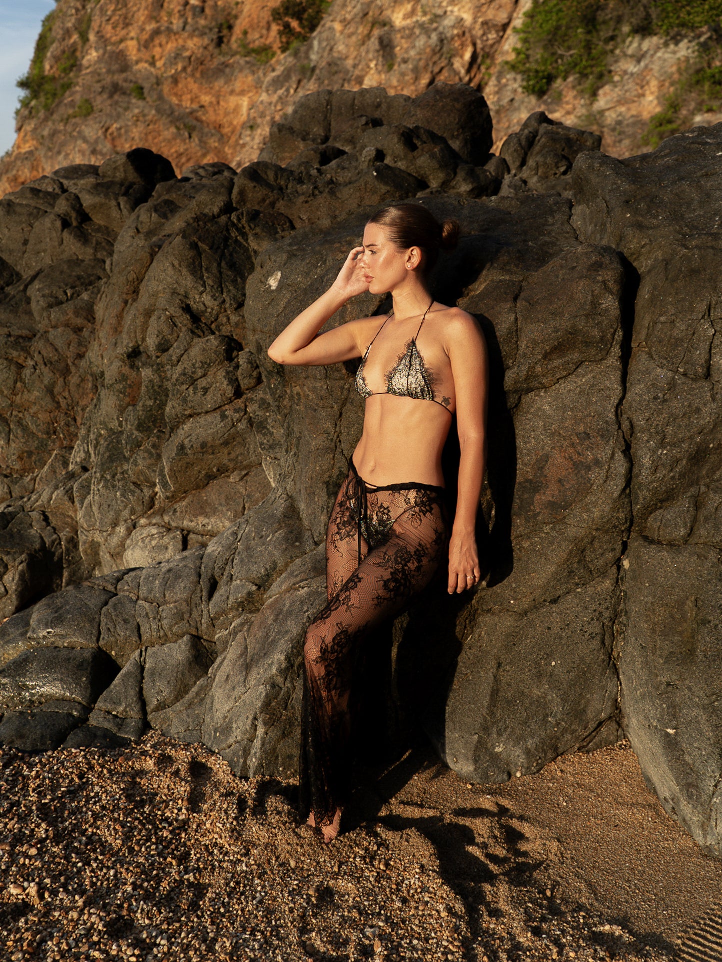 SHAPPHIRA - Lace Beach Pants